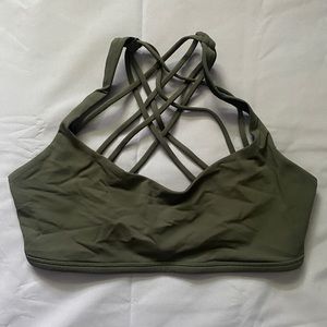 Lululemon Free to Be Bra Wild: Dark Forest Green - Size 12